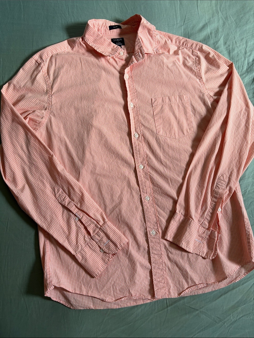 J. Crew Men's Gingham Button-Down Shirt